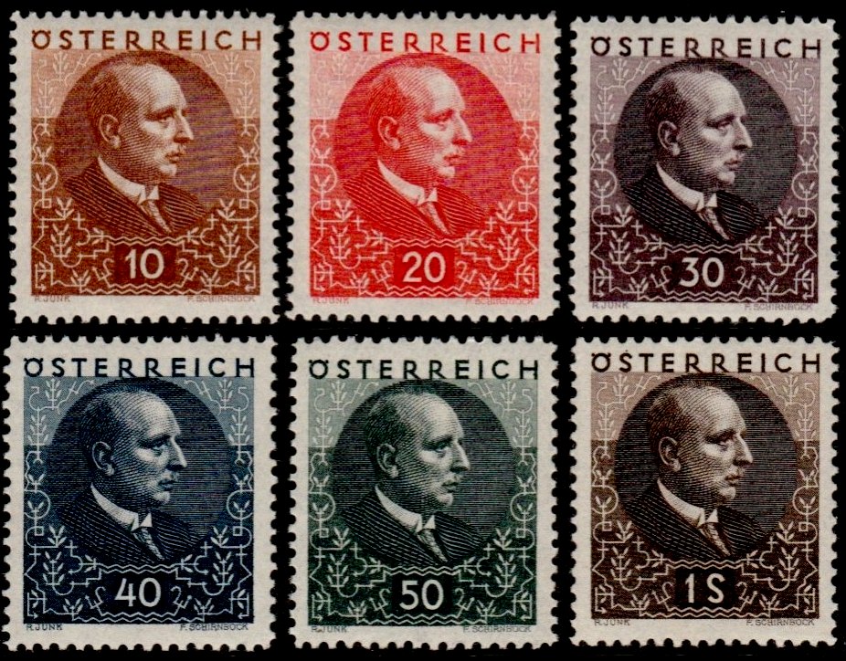 Austria Stamp Yvert 393/98 - Briefmarke Osterreich Michel 512/17