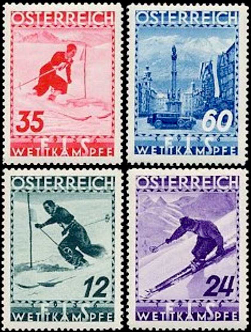 Austria Stamp Yvert 477/80 - Briefmarke Osterreich Michel 623/26