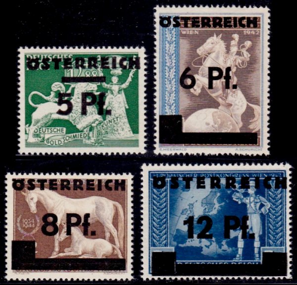 Austria Stamp Yvert 539/42 - Briefmarke Osterreich Michel 664/67