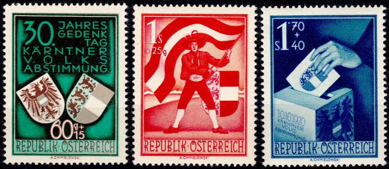 Austria Stamp Yvert 788/790 - Osterreich Michel 952/954